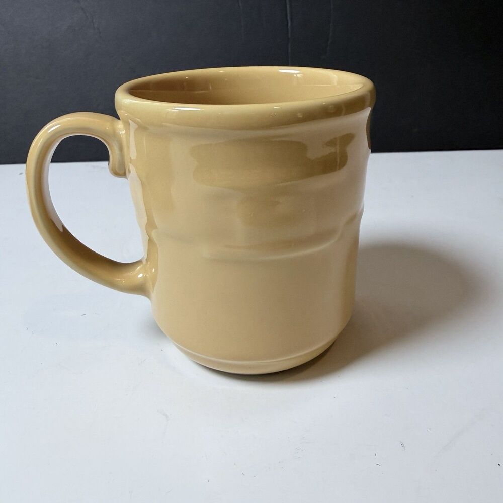 Vintage Longaberger Pottery Butternut Mug #30042 2002 Coffee Cup Original Box